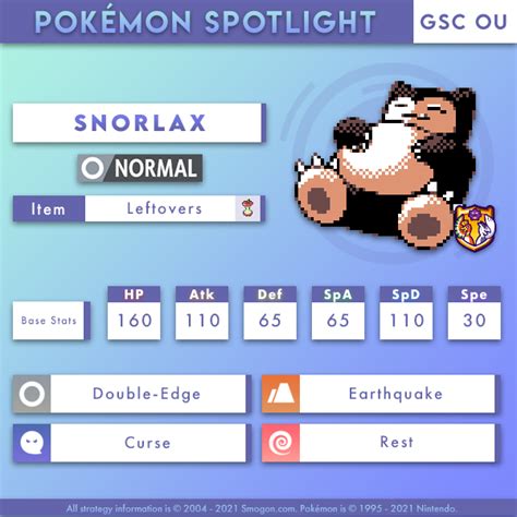 snorlax smogon rs|Snorlax .